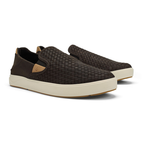 Olukai Men's Lae'ahi Lauhala - Dark Java/Dark Java