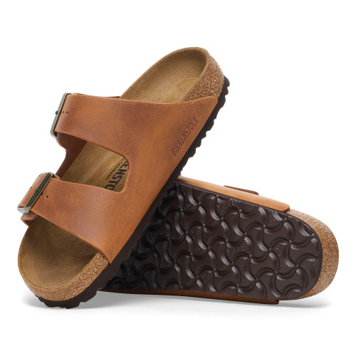 Birkenstock Men's Arizona Regular - Cognac Oiled Leather