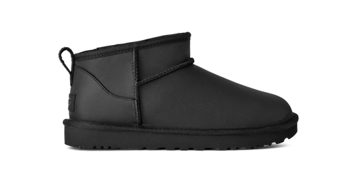 Ugg Women's Classic Ultra Mini Lthr - Black