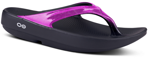 Oofos Women's OOlala Luxe Thong - Petunia Pink