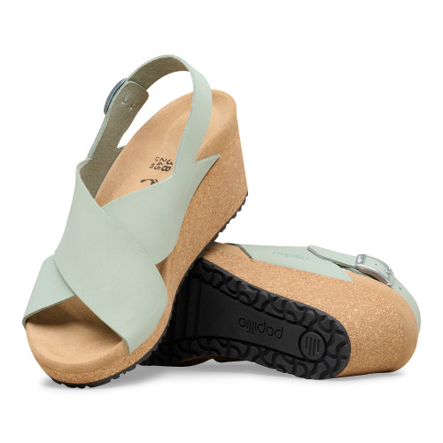 Birkenstock Women's Samira Narrow - Pure Sage Nubuck Leather