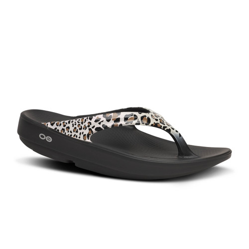 Oofos Women's OOlala Limited Thong - Pebble - Goodman's Shoes