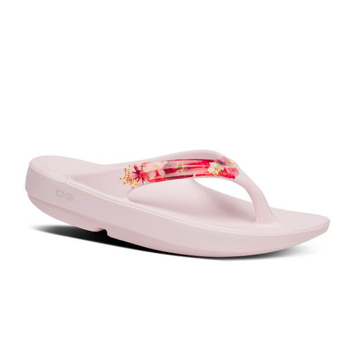 Oofos Women's OOlala Limited Thong - Pebble - Goodman's Shoes