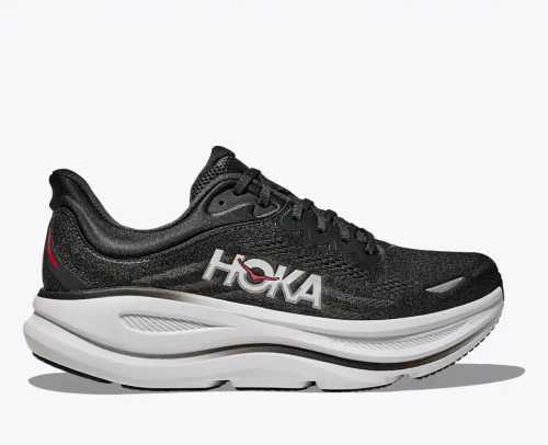 Hoka One One Men's Bondi 9 - Black / Vermillion