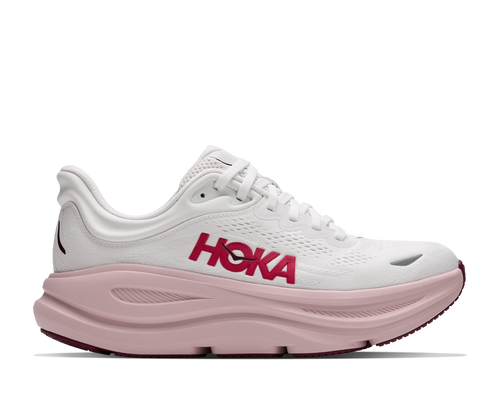 Hoka One One Women's Bondi 9 Wide - White/Pink Opal