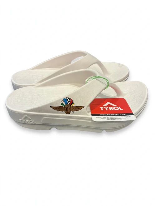Tyrol Unisex Indianapolis Motor Speedway Thong - White