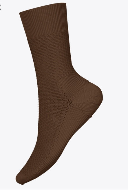 Smartwool Everyday Basketweave Crew Socks - Mocha