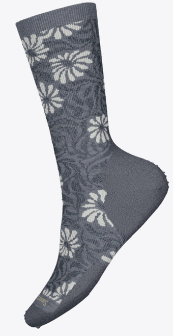 Smartwool Women's Everyday Floral Crew Socks - Medium Gray