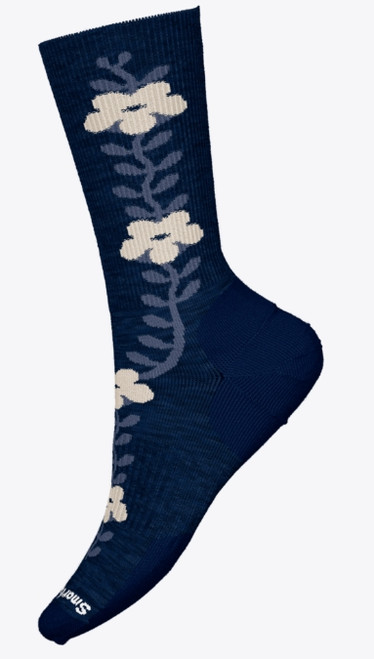 Smartwool Women's Everyday Garden Vine Crew Socks - Deep Navy