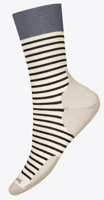 Smartwool Women's Everyday Pin Stripe Crew Socks - Natural