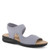 Grey slip on lycra sandal with tonal stitch detail.