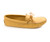 Natural double deerskin softsole for women by Minnetonka.