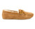 Tan Sheepskin softsole moc by Minnetonka.