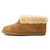 Genuine sheepskin slipper bootie with indoor/outdoor sole by Minnetonka.