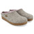 Silver grey wool felt clog with cork footbed by Haflinger.