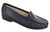 Navy classic moccasin loafer by Sas.