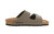 Stone synthetic two strap sandal with cork footbed by Birkenstock.