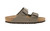 Stone synthetic two strap sandal with cork footbed by Birkenstock.