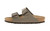 Stone synthetic two strap sandal with cork footbed by Birkenstock.