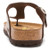 Gizeh golden brown thong sandal with cork footbed by Birkenstock.