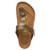 Gizeh golden brown thong sandal with cork footbed by Birkenstock.