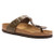 Gizeh golden brown thong sandal with cork footbed by Birkenstock.