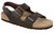 three strap sandal with cork footbed by Birkenstock.