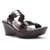 The Treasure is a fashionable 2.75 inch wedge with contrasting patent leathers