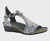 Naot Women's Fiona - Gray Cobra Lthr/Smoke Gray Nubuck/Metallic Onyx Lthr