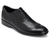 Black wingtip dress shoe for men by Rockport.