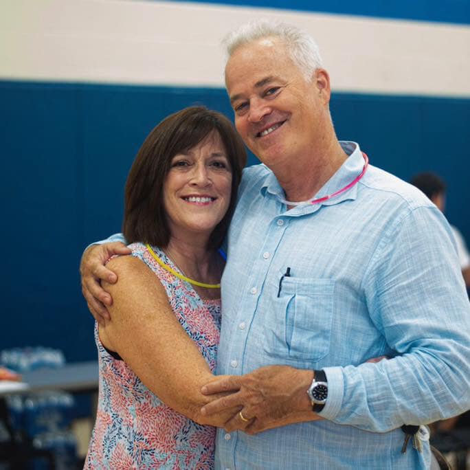 Sue and her husband Brian