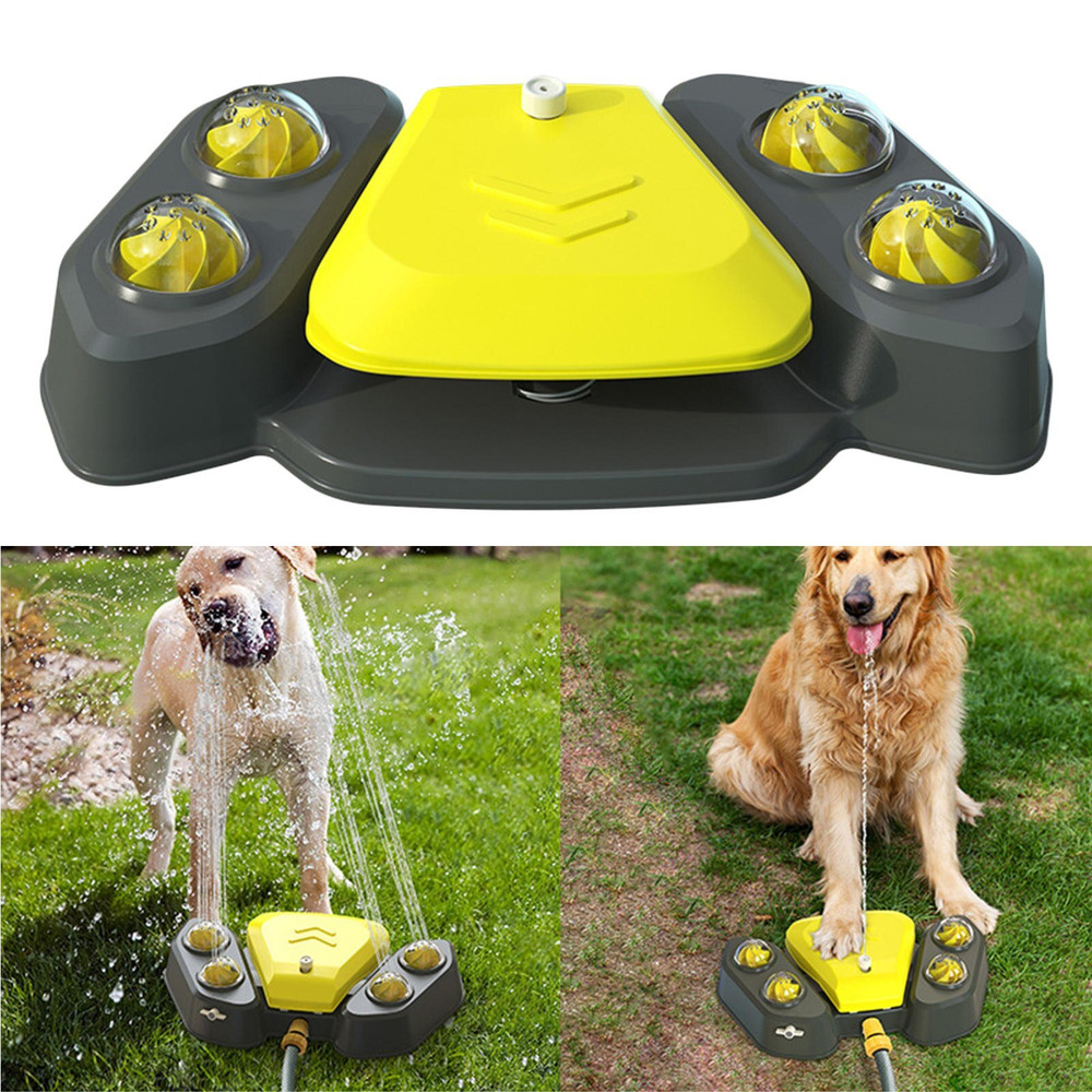 Fuente bebedero automática para perros · con 2 boquillas y pedal