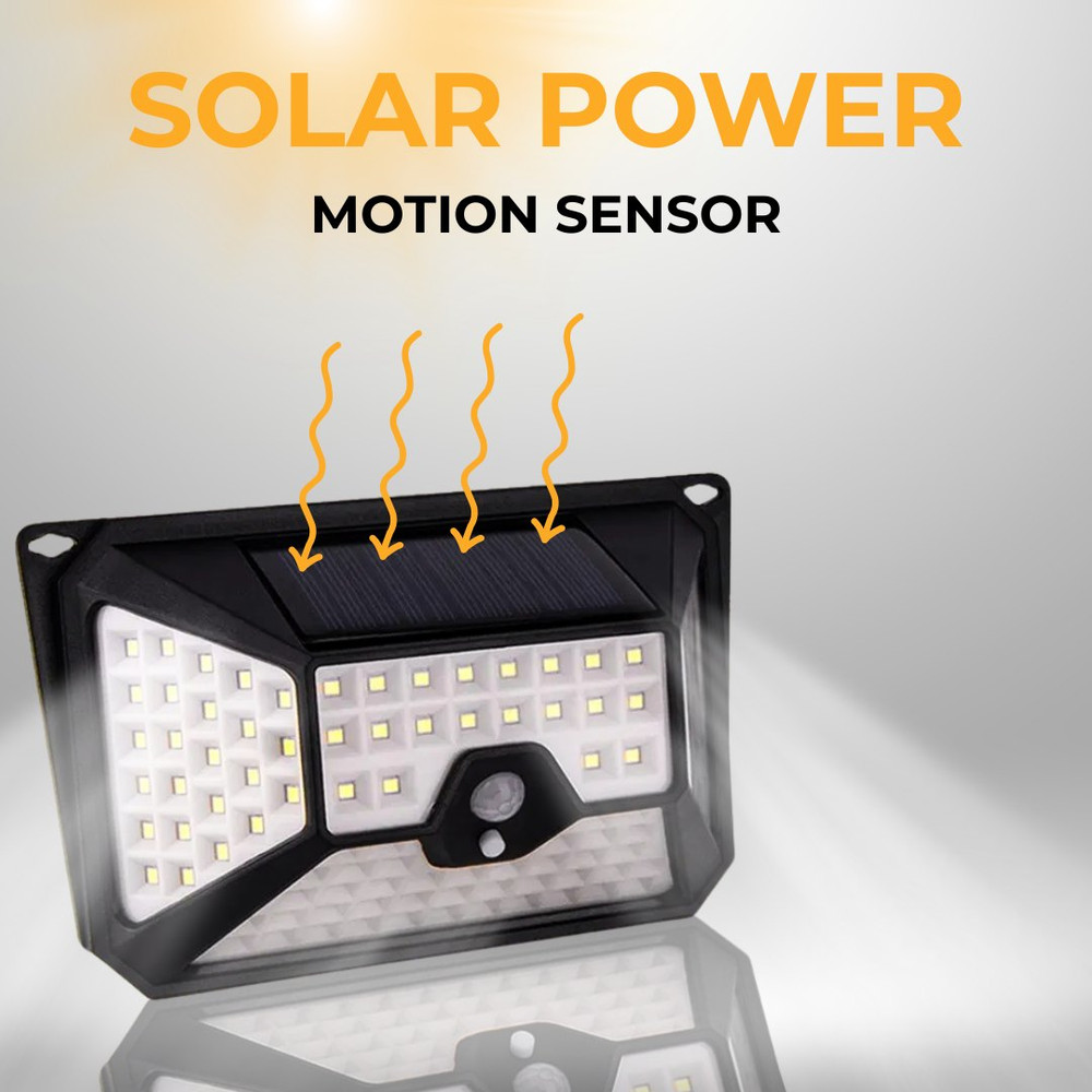 Aplique solar de pared LED · resistente al agua con detección de 180 grados