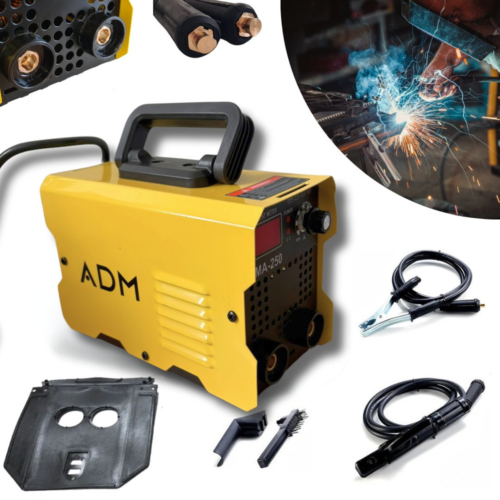 Soldadora inverter MMA-250 · 20 a 250 A con 65 V en vacío