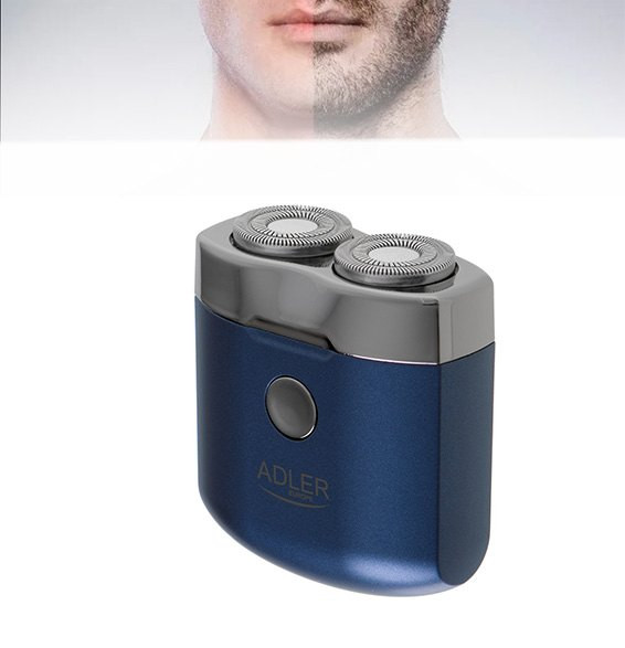 Afeitadora de viaje Adler AD 2937 · 2 cabezales con carga USB