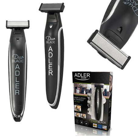 Recortadora de barba Adler AD 2922 · con carga USB y peines guía