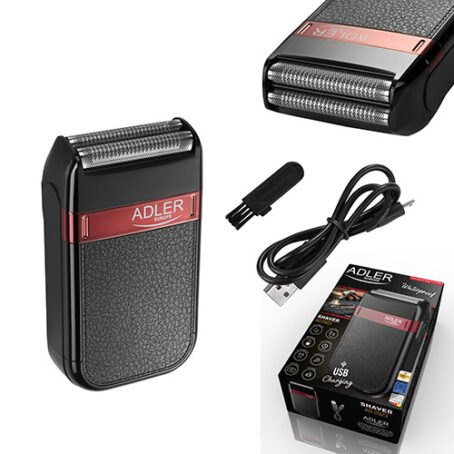 Afeitadora Adler AD 2923 · con carga USB y cabezal flotante