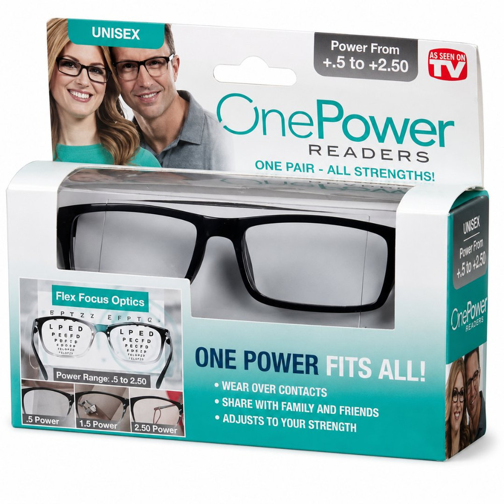 Gafas de lectura de enfoque ajustable · de +0,5 a +2,5 dioptrías