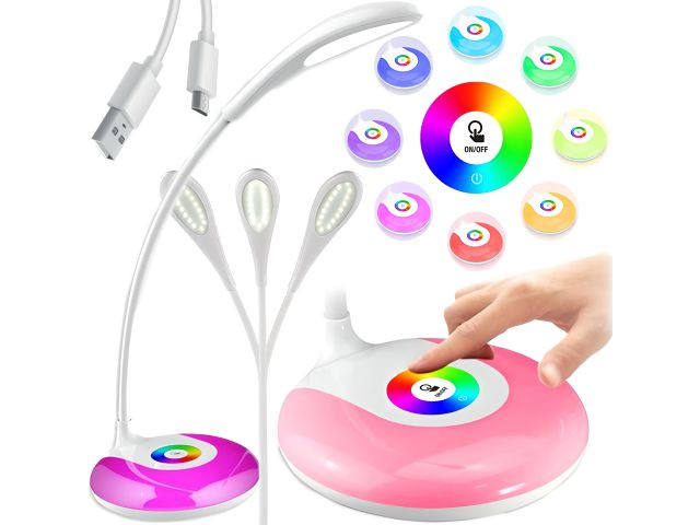 Flexo LED RGB con batería · 3 h sin cable - imagen 1
