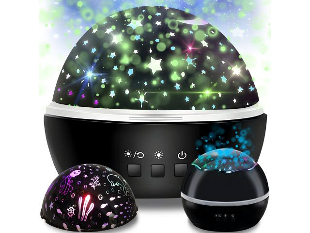Proyector de estrellas giratorio · 4 colores - imagen 1