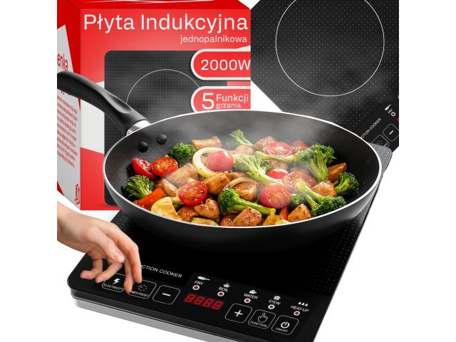 Placa de inducción portátil 1 fuego · 2000 W - imagen 1