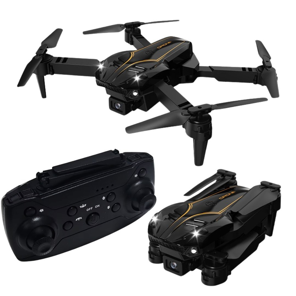 Drone dobrável com câmara 4K · fluxo ótico, app WiFi, comando