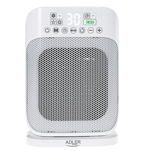 Calefactor cerámico Adler AD 7727 · 1500 W · mando · oscilación 45°