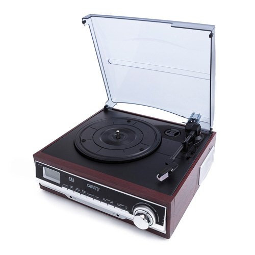 Tocadiscos con radio Camry CR 1113 · 3 velocidades, FM/AM, altavoces