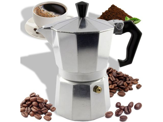 Cafetera italiana de aluminio O135 · 600 ml