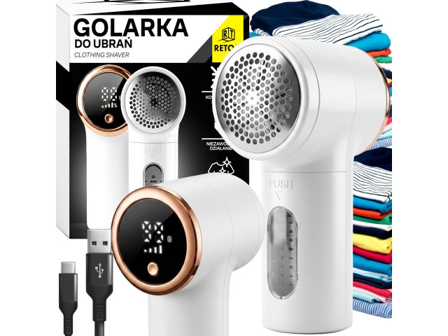 Quitapelusas recargable · 6 cuchillas · USB-C