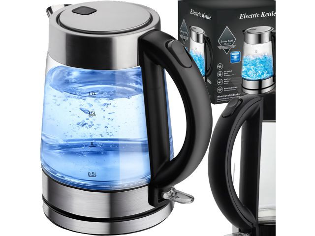 Hervidor de cristal 1,7 L · 2200 W · LED