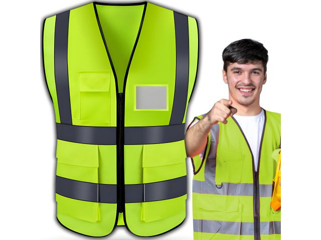 Chaleco reflectante de alta visibilidad · talla universal