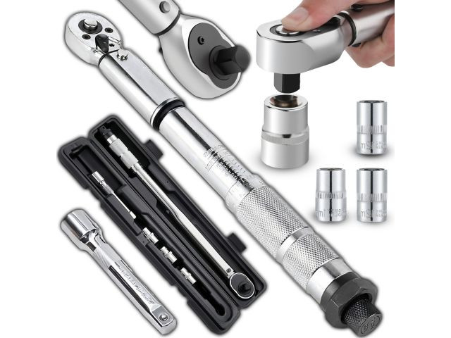 Llave dinamométrica 1/2" 28-210 Nm · con vasos