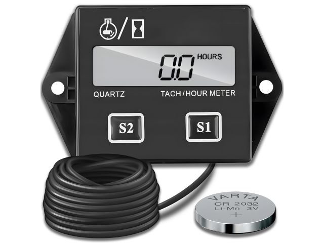 Cuentahoras de motor IP65 con modo servicio